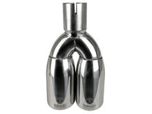 Load image into Gallery viewer, aFe Takeda 304 Stainless Steel Clamp-on Exhaust Tip Polished 2-1/2ininlet x 3-1/2in Outlet X 12in L
