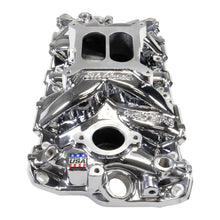 Load image into Gallery viewer, Edelbrock Chevy SB Performer EPS Intake Manifold w/ Oil Fill Tube - Chrome Plasma