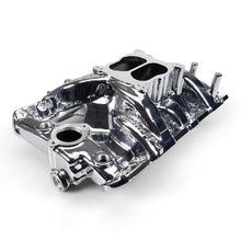 Load image into Gallery viewer, Edelbrock Pontiac 326-455 Performer RPM Intake Manifold - Chrome Plasma Finish