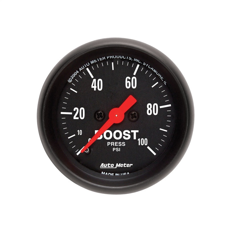 Autometer Z Series 52mm 0-60 PSI Mechanical Boost Gauge (2617) main image 1