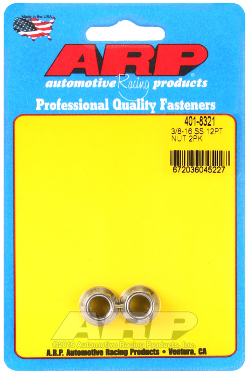 ARP 3/8-16 SS 12pt Nut Kit – lightningmotorsports