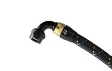 Load image into Gallery viewer, GReddy AN04 90 DEGREE HOSE END SWIVEL BLACK/GOLD ANODIZED
