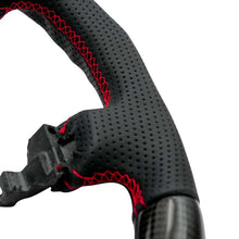 Load image into Gallery viewer, NRG 12-23 Toyota Tacoma OEM Plus Carbon Fiber Steering Wheel w/ Red Stitch &amp; Red Center Mark
