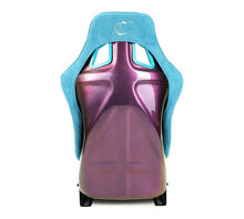 Load image into Gallery viewer, NRG FRP Bucket Seat (Large) Prisma-Chromatic Dark Teal Vegan Suede w/ Chameleon Back

