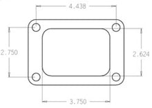 Load image into Gallery viewer, Cometic Garrett T6 .010in Rubber Coated Stainless Turbo Inlet Flange Gasket
