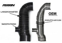 Load image into Gallery viewer, Perrin 02-07 WRX / 04-08+ STi Black 3 inch Inlet Turbo Inlet
