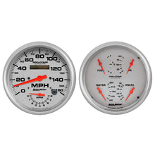 Load image into Gallery viewer, Autometer Ultra-Lite 2pc Gauge Kit Quad &amp; Tach/Speedo 5in.
