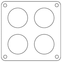 Load image into Gallery viewer, Cometic Holley 4500 Dominator .047in Fiber Carburetor Gasket - 1.75in Holes - 4-Hole
