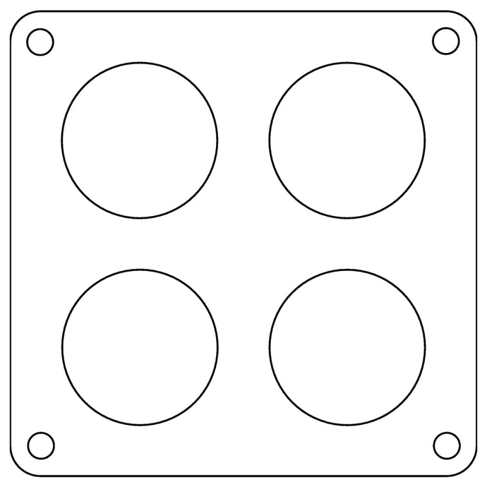 Cometic Holley 4500 Dominator .047in Fiber Carburetor Gasket - 1.75in Holes - 4-Hole