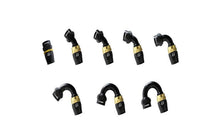 Load image into Gallery viewer, GReddy AN04 90 DEGREE HOSE END SWIVEL BLACK/GOLD ANODIZED
