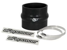 Load image into Gallery viewer, afe Magnum FORCE Intake Coupling Kit (3-1/4IN ID to 3-1/8IN ID x 3IN L)Straight Coupler w Hump Black
