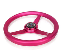 Load image into Gallery viewer, NRG Aluminum Steering Wheel 330mm - Heritage Solid Spoke - Ergonomic Grip - Anadized Pink
