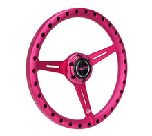 Load image into Gallery viewer, NRG Aluminum Steering Wheel 330mm - Extra Light - Ergonomic Grip - Anadized Pink
