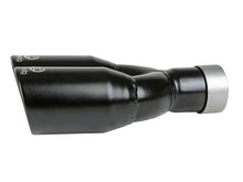 Load image into Gallery viewer, aFe Takeda 304 Stainless Steel Clamp-on Exhaust Tip Black 2-1/2ininlet x 3-1/2in Outlet X 12in L
