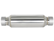 Load image into Gallery viewer, afe MACH Force-Xp Resonator 2-1/2 IN Inlet/Outlet x 4 IN Dia. x 12 IN Body x 15 IN Overall Length

