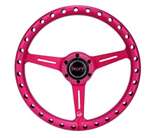 Load image into Gallery viewer, NRG Aluminum Steering Wheel 330mm - Extra Light - Ergonomic Grip - Anadized Pink
