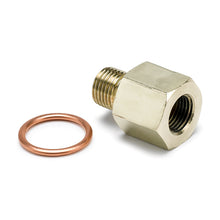 Load image into Gallery viewer, AutoMeter Stack Adapter M10x1 Female To 1/8in NPTF Male
