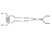 Load image into Gallery viewer, aFe 14-15 Infiniti Q50 V6 3.7L Takeda 2-1/2in 304 SS Cat-Back Exhaust System w/ Blue Flame Tips
