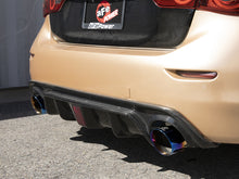 Load image into Gallery viewer, aFe 14-15 Infiniti Q50 V6 3.7L Takeda 2-1/2in 304 SS Cat-Back Exhaust System w/ Blue Flame Tips
