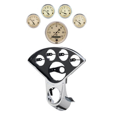 Load image into Gallery viewer, Autometer Antique Beige Direct Fit Dash Kit 55-59 Chevy Truck (1 x 3-3/8in. / 4 x 2-1/16in.)

