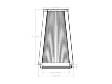 Load image into Gallery viewer, aFe POWER Universal Clamp-On Air Filter w/ D2 Dura-Dry Media - 6in F x 7.5in B x 5.5in T x 12in H
