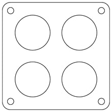 Load image into Gallery viewer, Cometic Holley Dominator 4-Hole .060in Fiber Carburetor Gasket - 2.00in Holes
