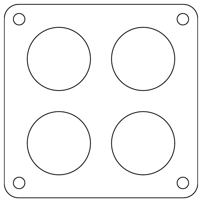 Cometic Holley Dominator 4-Hole .060in Fiber Carburetor Gasket - 2.00in Holes