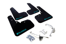 Load image into Gallery viewer, Rally Armor 13+ Subaru XV Crosstrek Black Mud Flap w/ Teal Logo and Altered Font
