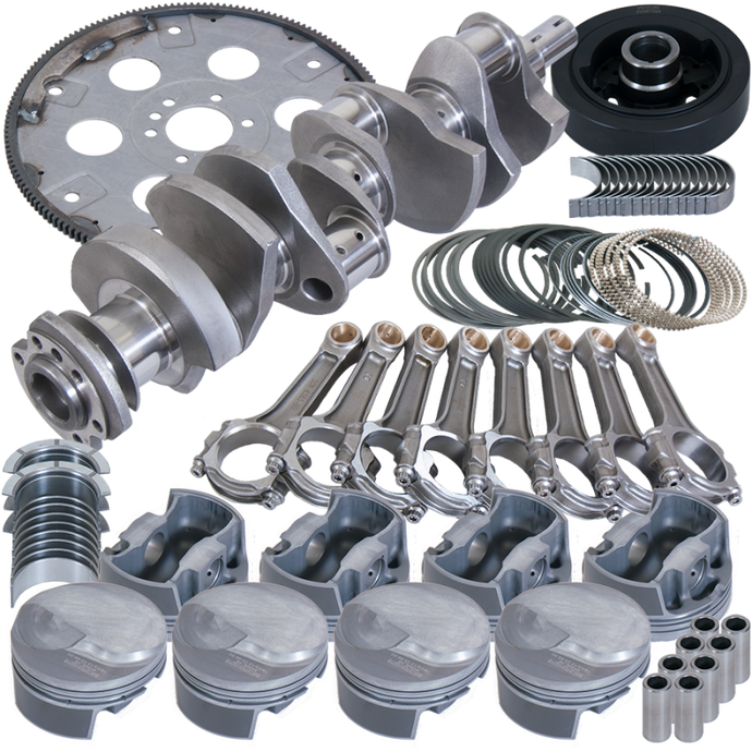 Eagle Chevy 454 4.250in Crank 6.385in I-Beam Rods -3cc Flat Top 4.320in Pistons Balanced Assembly