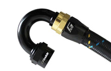 Load image into Gallery viewer, GReddy AN12 180 DEGREE HOSE END SWIVEL BLACK/GOLD ANODIZED
