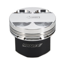 Load image into Gallery viewer, Manley 16+ Nissan VR30DDTT 86mm Bore 10:1 CR -3.5cc Dome Flat Top E/D Piston w/ Rings (SINGLE)
