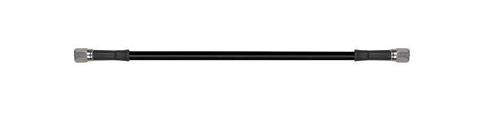 Goodridge 46in Universal Brake Line Assembly w/SS Fittings & Black Hose