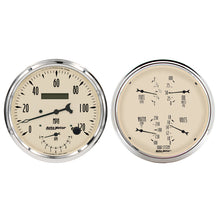 Load image into Gallery viewer, Autometer Antique Beige Quad &amp; Tach/Speedo 5in. - 2 Pc.
