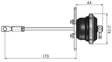 Load image into Gallery viewer, Turbosmart IWG75 Mitsubishi EVO 10 24 PSI Black Internal Wastegate Actuator
