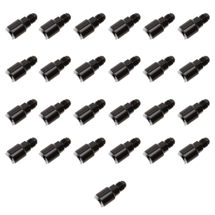 Russell Performance -6 AN male to 3/8in SAE quick-disconnect female (Black 25pc)