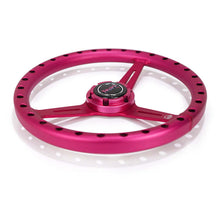 Load image into Gallery viewer, NRG Aluminum Steering Wheel 330mm - Extra Light - Ergonomic Grip - Anadized Pink
