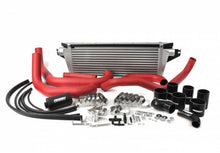 Load image into Gallery viewer, Perrin 08+ WRX FMIC Red Boost Tubes w/ Black Silicone
