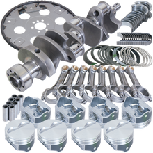 Load image into Gallery viewer, Eagle Chevy 350 1Pc 3.750in Crank 5.700in I-Beam Rods 4.000in Pistons 168 Tooth FP Balanced Assembly
