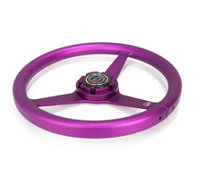 Load image into Gallery viewer, NRG Aluminum Steering Wheel 330mm - Heritage Solid Spoke - Ergonomic Grip - Anadized Purple
