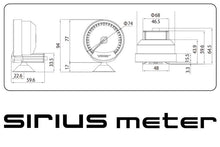 Load image into Gallery viewer, GReddy Sirius Meter - Fuel Pressure 0/6.0kPa 74mm Analog Gauge (w/Fuel Press Sensor &amp; Harness Set)
