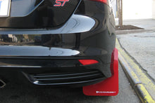 Load image into Gallery viewer, Rally Armor 12-19 Ford Focus / ST 16-19 Ford Focus RS UR Black Mud Flap w/ Tangerine Scream Logo

