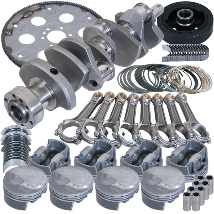 Eagle Chevy 454 1Pc 4.250in Crank 6.385in I-Beam Rods 4.320in Pistons 168 Tooth FP Balanced Assembly