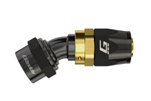 Load image into Gallery viewer, GReddy AN16 120 DEGREE HOSE END SWIVEL BLACK/GOLD ANODIZED
