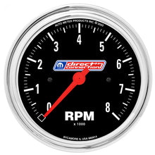 Load image into Gallery viewer, AutoMeter 3-3/8in (85.7mm) Tach 0-8,000 RPM 4/6/8 Cyl In-dash Mopar Direct Connection
