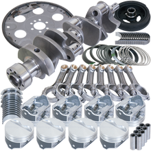 Load image into Gallery viewer, Eagle Chevy 350 1Pc 3.750in Crank 5.700in I-Beam Rods 4.060in Pistons 153 Tooth FP Balanced Assembly
