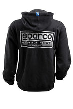 Load image into Gallery viewer, Sparco Swtshrt Hooded Heritage Blk Lr
