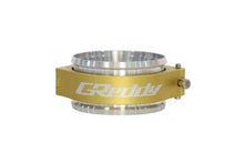 Load image into Gallery viewer, GReddy 3.5 Inch Gold Anodized Aluminum Boost Tube Clamp Set
