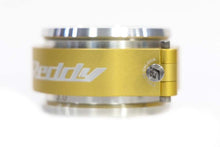 Load image into Gallery viewer, GReddy 3.5 Inch Gold Anodized Aluminum Boost Tube Clamp Set
