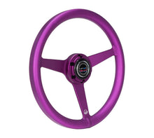 Load image into Gallery viewer, NRG Aluminum Steering Wheel 330mm - Heritage Solid Spoke - Ergonomic Grip - Anadized Purple

