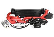 Load image into Gallery viewer, Perrin Performance 2015-2017 Subaru STI FMIC Red Boost Tubes w/ Black Silicone Couplers
